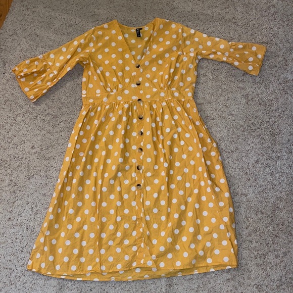 Yellow Polka Dot Sundress - Picture 1 of 2